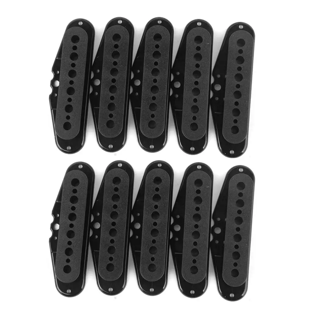 

10pcs Plastic Single Coil Pickup Bobbins Bridge Fitting 48mm Pole Spacing