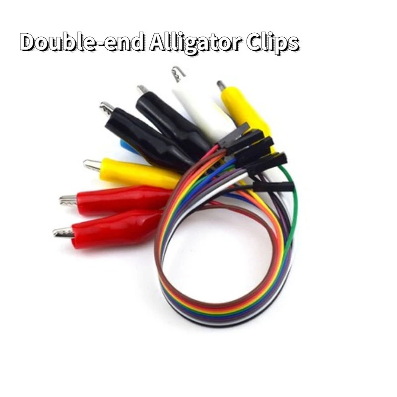 

20cm 30cm 10pcs Double-end Alligator Clips jump Wire Male Female Crocodile Clip Test Lead Jumper Wire Line Cable DIY Connection
