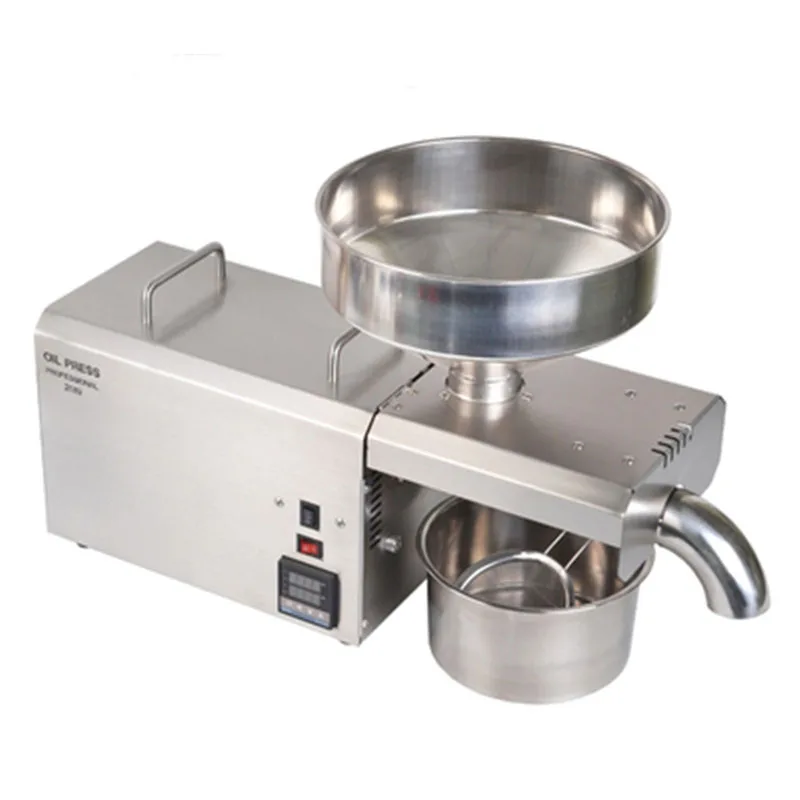 

220V/110V S8 Commercial Oil Press Stainless Steel Automatic Hot And Cold Oil Press 1500W Adjustable Temperature