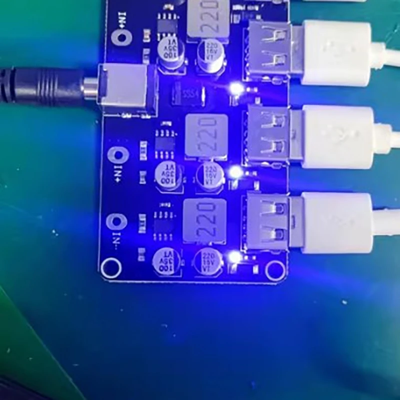A9LC USB-регулятор напряжения 4-канальный USB-преобразователь понижения до 5V3.4A 9V2.5A 12V2A