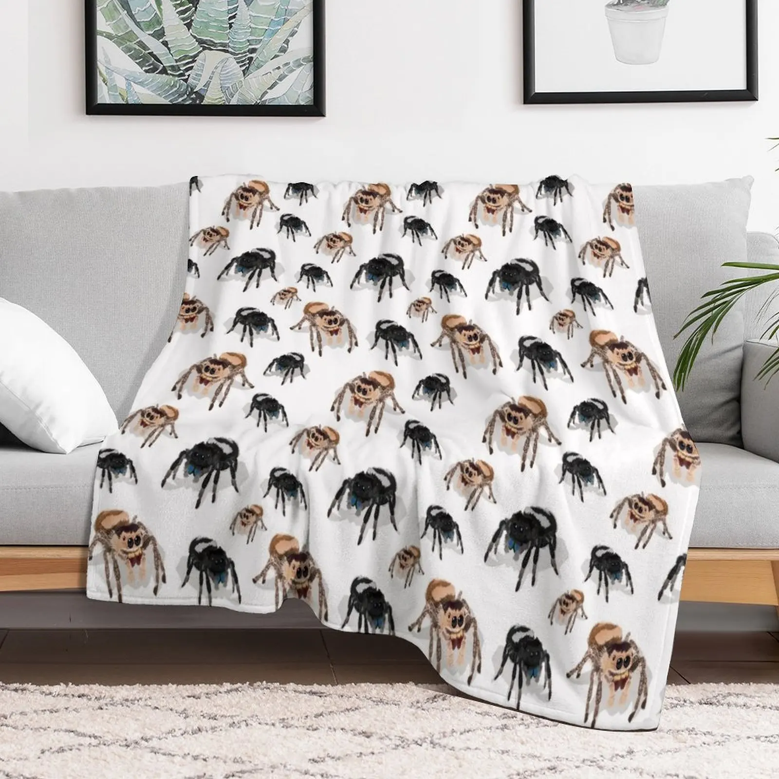 Одеяло Pet Regal Jumping Spider Phiddipus Regius мягкое одеяло для сна пледы в клетку на диване