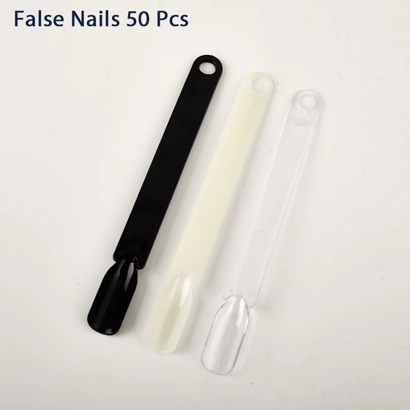 

50X False Nails Tip Swatch Accessory Tool Color Chart Brush Stand Template For Polish Holder Display Stand Acrylic Palette Shelf