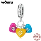 Подвеска из серебра 925 пробы в виде сердца, радуги, конфет, мам