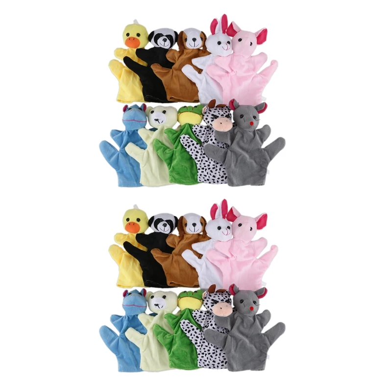 

20X Cute Animal Hand Puppets Toys Set for Kids Children
