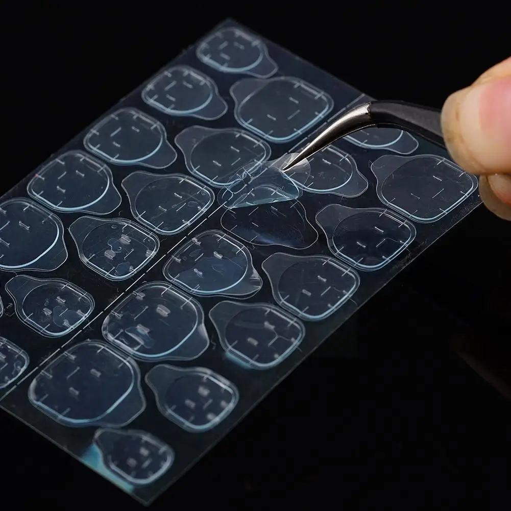 

Двухсторонние наклейки желеобразный прозрачный клей для ногтей Ложные инструменты Желейный Клей DIY наклейки для ногтей двойные многоразов...