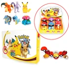 Покемон Подлинная коробка набор Карманный Монстр Pokeball деформации игрушки Пикачу; Чаризард Mewtwo Аниме фигурки модели Бесплатная доставка