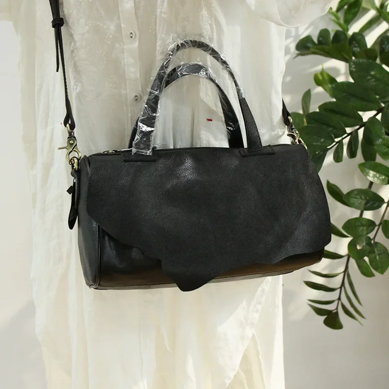 

2021 Soft Leather Women's bag new Women's Handbag motorcycle shoulder leather portable sheepskin leisure diagonal tote Bags