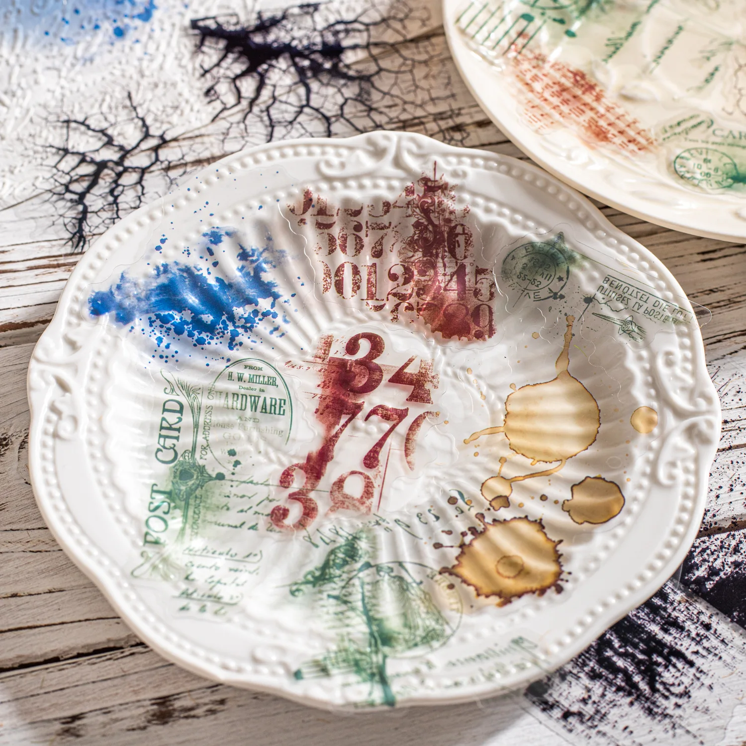 10 шт./упаковка наклейки-чернила