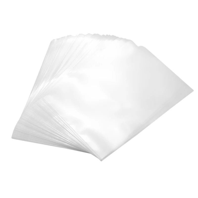 

40PCS L-Type Plastic Folder - 18C Transparent Clear Document Folder For A4 Size Paper Sleeves