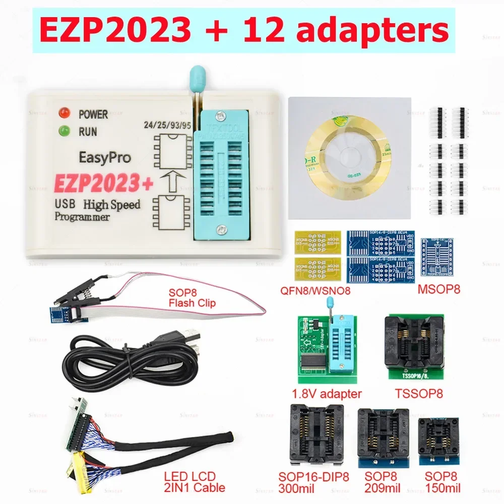 Высокоскоростной USB-программатор EZP2023 EZP 100% поддержка 24 25 93 95 EEPROM флеш-BIOS лучше чем