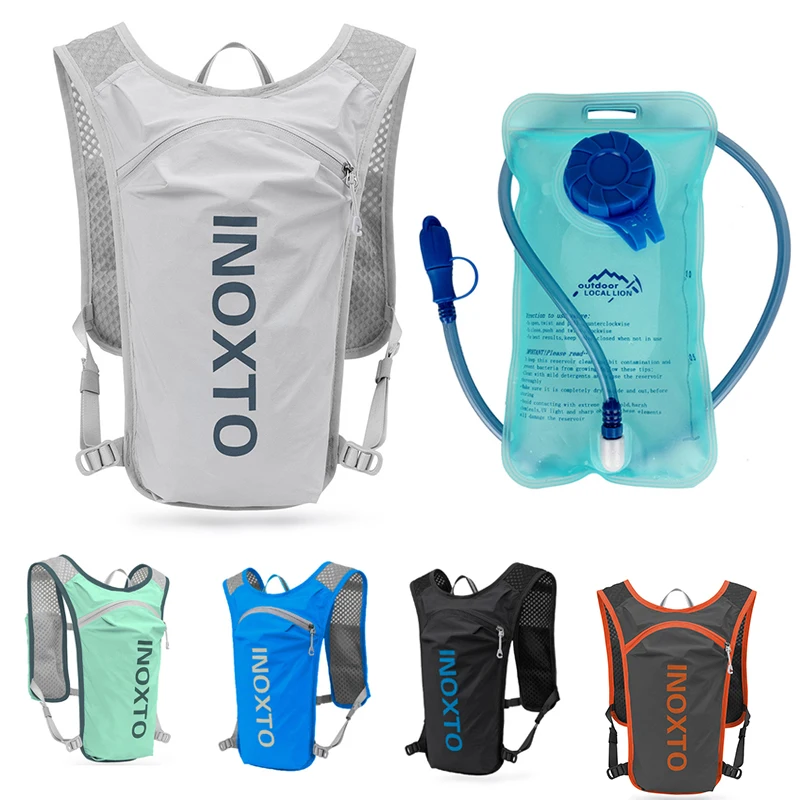 

5L Trail Running Hydration Backpack Sports Vest Women'S Bag Outdoors Nature Hiking Belt Bag For Men Race Water Backpack Gym Male