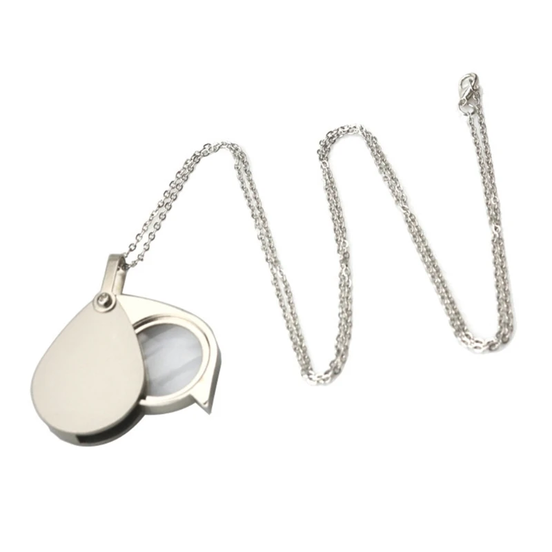 

Utility Monocle Lens Necklace With 10X Magnifier Coin Magnifying Glass Pendant