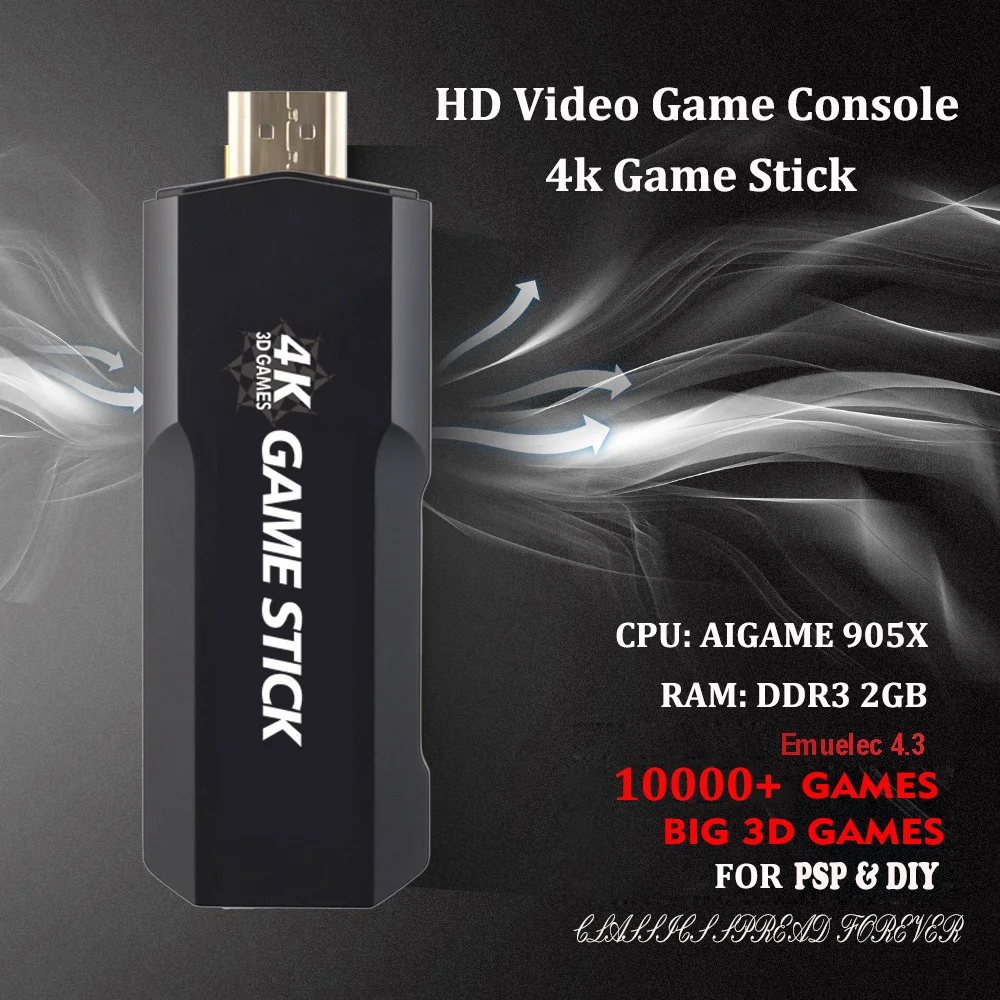 Игровая консоль GD10 Emuelec4.3 Mini 4K HD 30000 классических игр ретро |