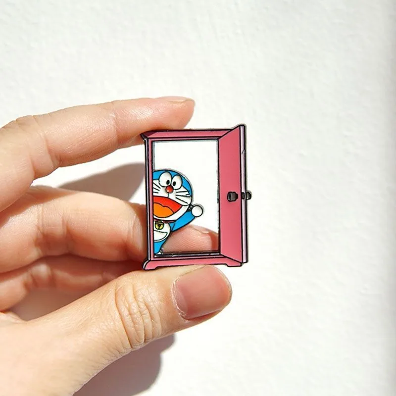 Значок Doraemon Ding Dong Cat из японского сплава креативный индивидуальный значок для