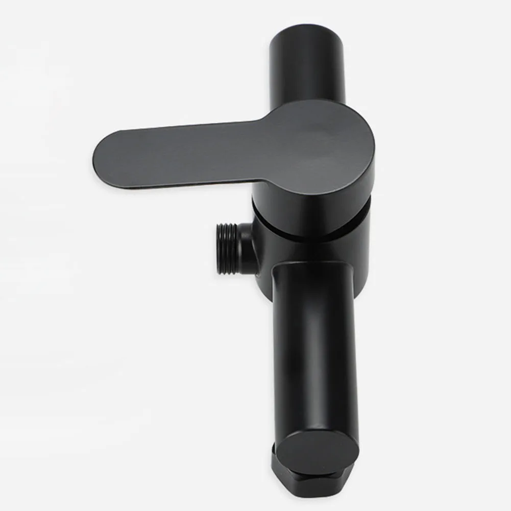 

Parts Shower Faucet 304 Stainless Steel Black G1/2 Inch Hot Cold Water Regulator Lifting Type Painted Wall-mounted Exquisite