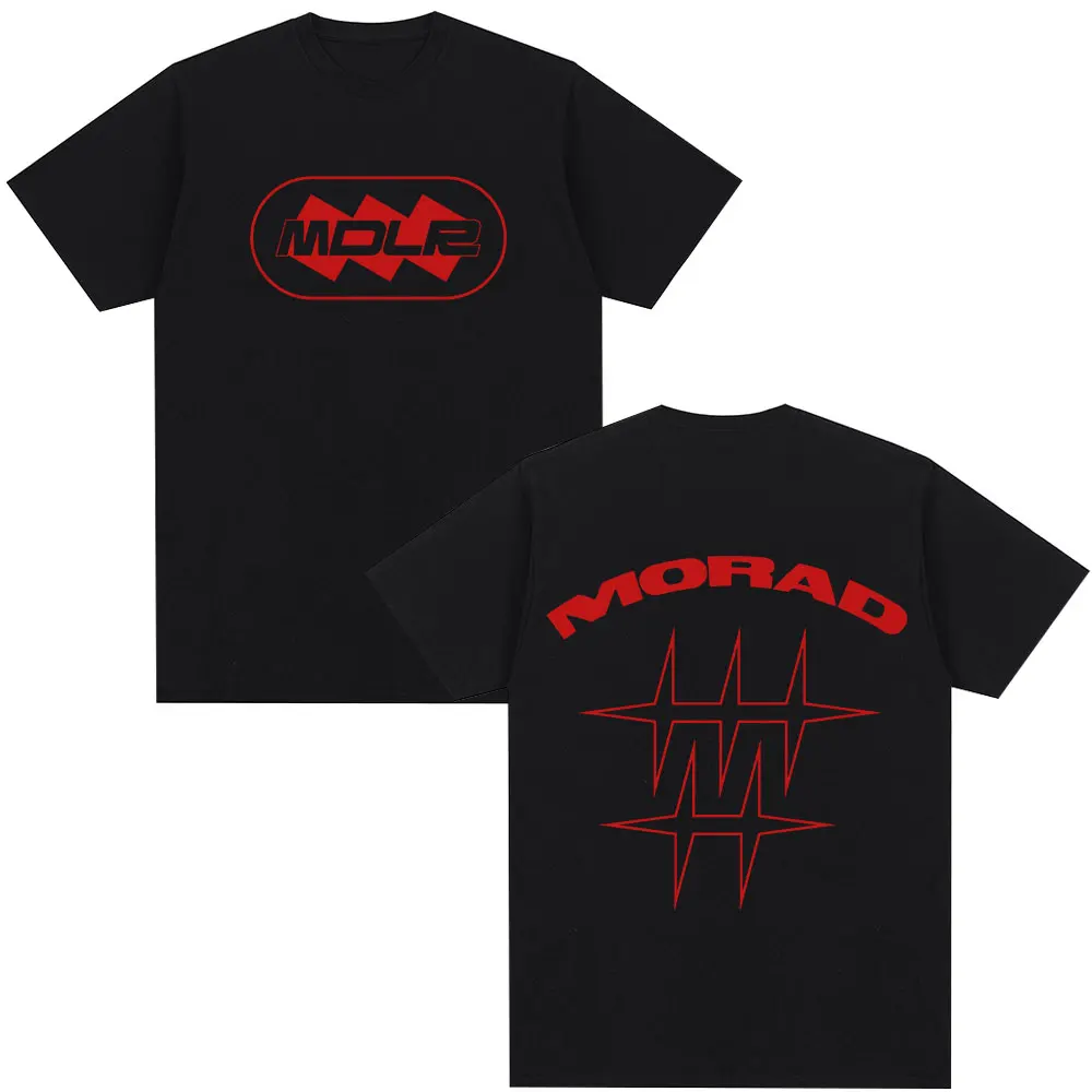 Фото Рэпер Morad MDLR Merch футболка модные уличные футболки в стиле хип-хоп с короткими рукавами мужские и женские летние хлопковые повседневные футболки уличная одежда №2