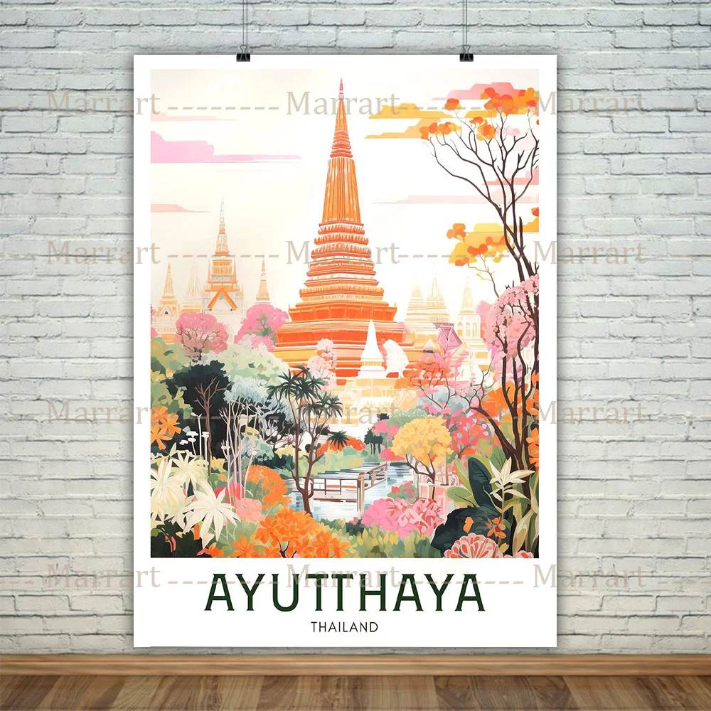 Принт Берлин Писа Одинapore Насторы Стотgart Сидней Таиланд Модный город путешествие