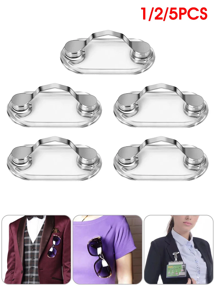 

Magnetic Hang Eyeglass Holder Pin Brooches Fashion Multi-function Portable Clothes Clip Buckle Magnet Glasses Headset Line Clips
