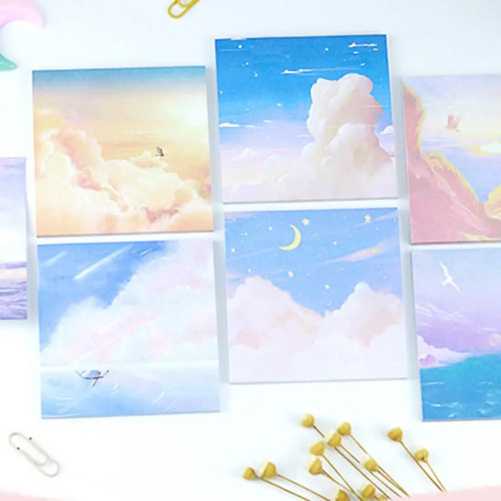 

2 Bags Memo Pad Unique Modern Style Star Fine Texture Sticky Note Multi-use No Smudging Sticky Note