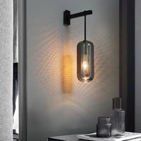modern glass wall light sconce decorative led mirror bedroom bedside living luminaire kitchen porch indoor lighting nordic lamp