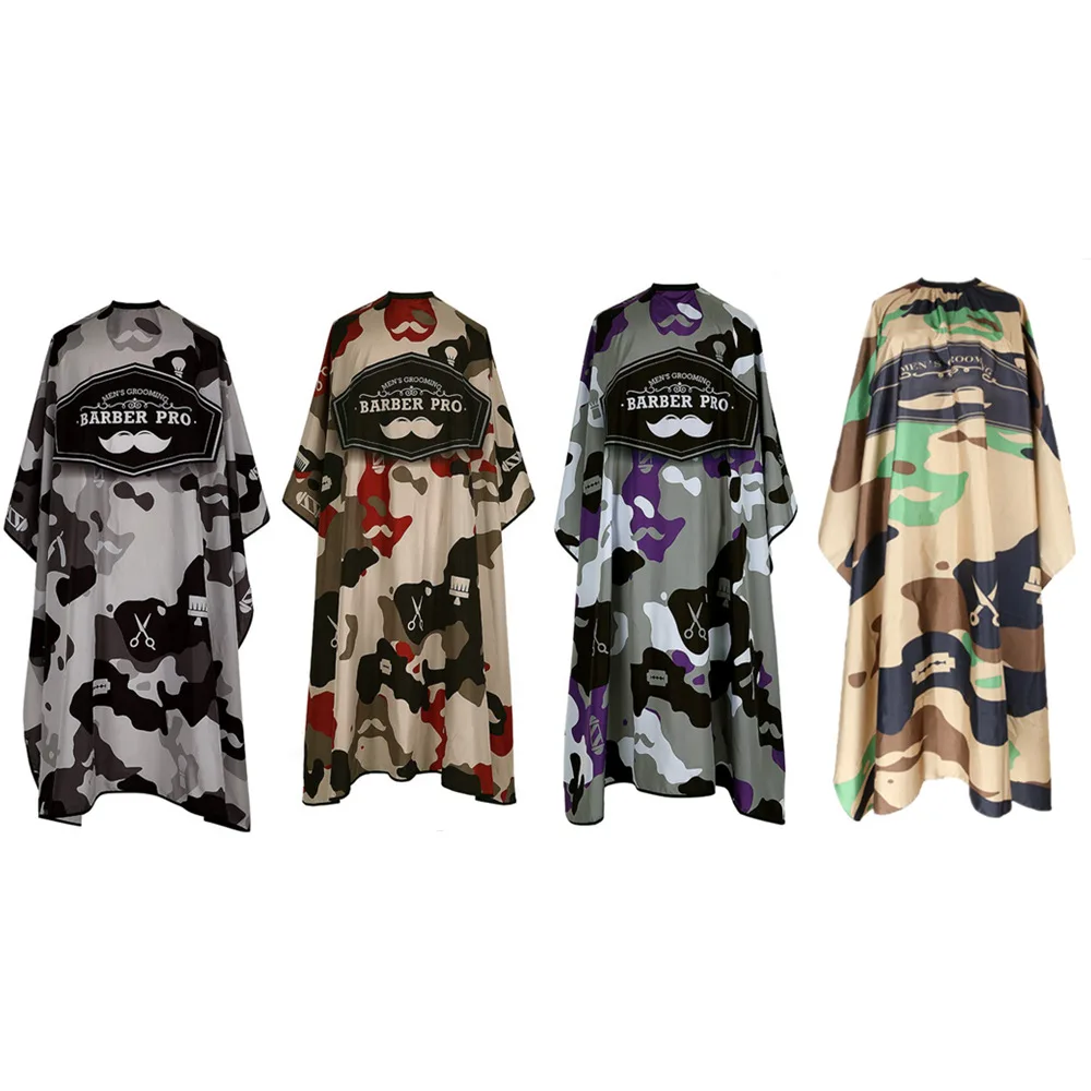 Camouflage Pattern Hairdresser Apron Hairdressing Barber Cloth Hair Cutting Gown Kids&Adult Cape Pro Salon Styling Tool