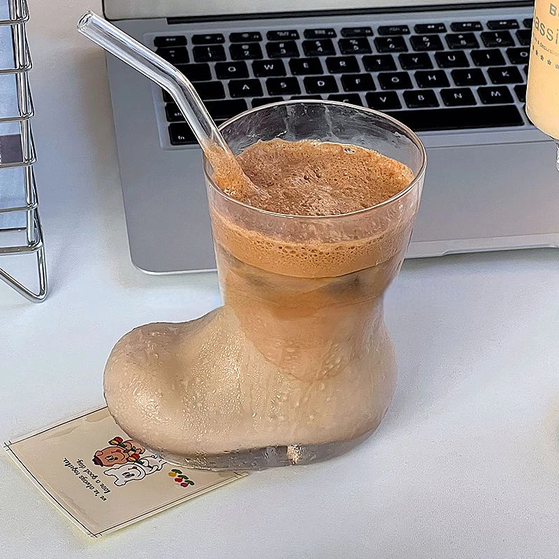 В стиле ins креативные ботинки в интернет-знаменитостей стеклянная чашка