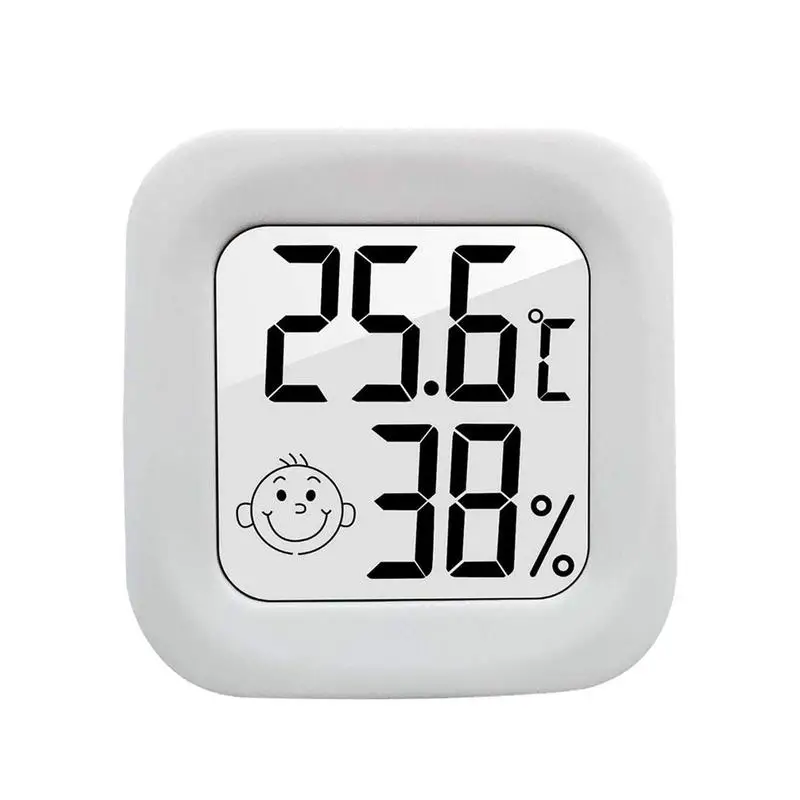 

Indoor Temperature Humidity Monitor Mini Smile Electronic Thermo-Hygrometer Digital Temperature and Humidity Monitors for Home