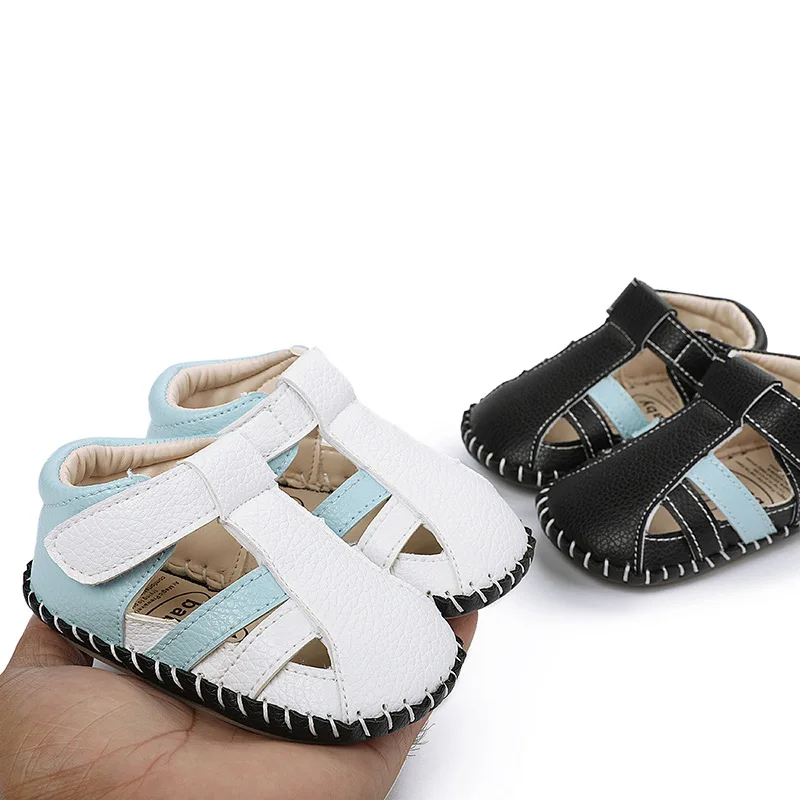 

Summer sewing baby sandals non slip breathable foot wrapping anti kicking baby shoes 0-12 months baby indoor walking shoes