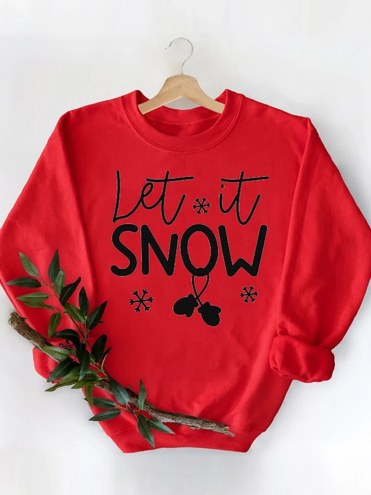 

Letter Sweet Lovely Style Sweatshirts Holiday Merry Christmas Women Fashion Clothing Casual Female Print Graphic Pullovers