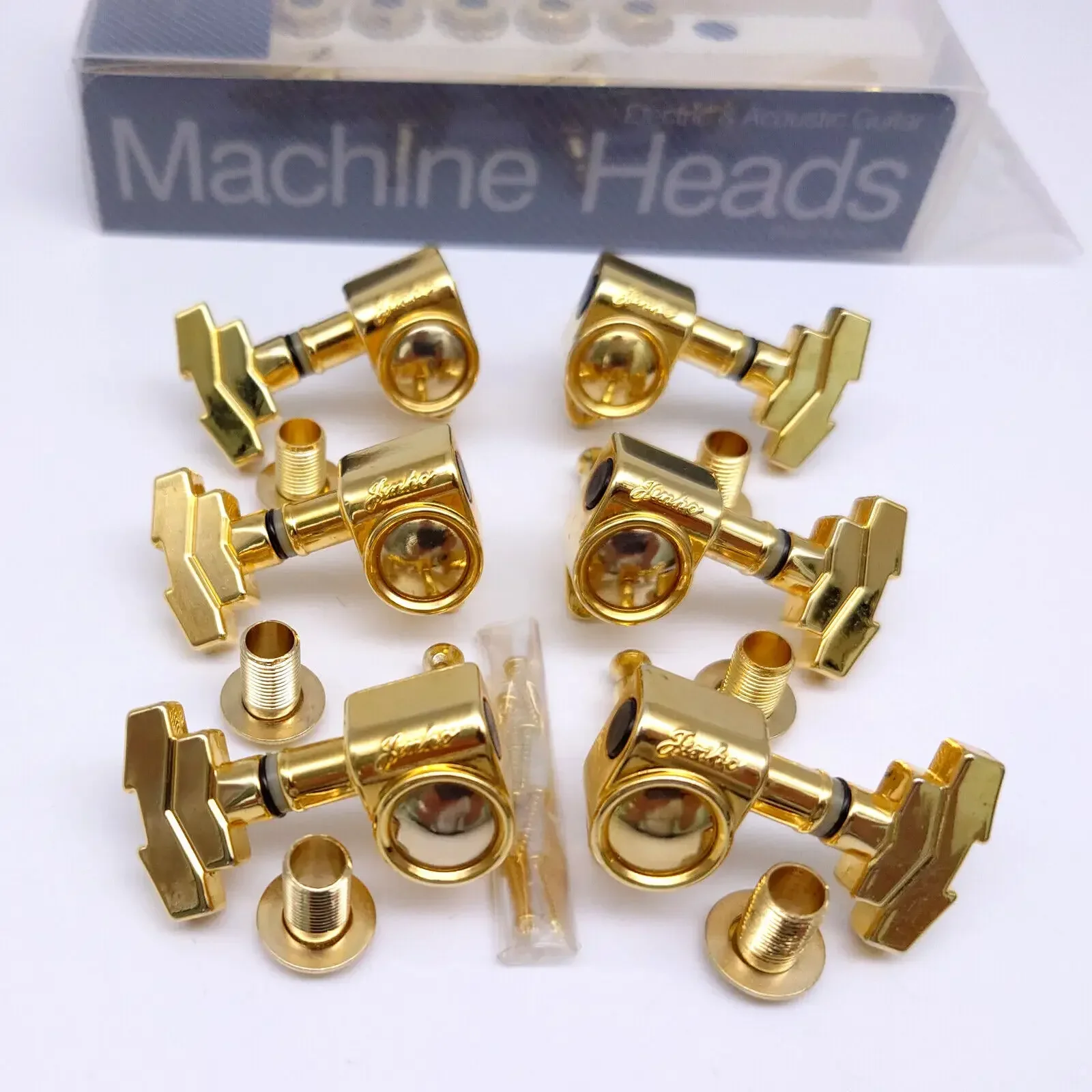 Набор золотых гитарных тюнеров 3L3R — передаточное число 18:1 вращающийся