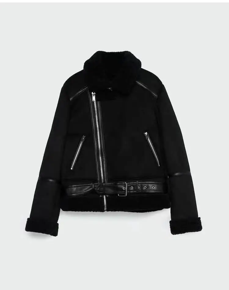 Autumn and Winter New Womens Coat Casual Fur Integrated Lamb Fleece Double-sided Warm Lapel Jacket for Women