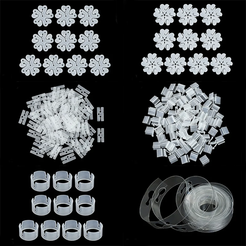 

Wedding Birthday Balloon Arch Decoration Clear Balloon Chain Flower Shape Clips Event Party Backdrop Globos Balloons Accessories