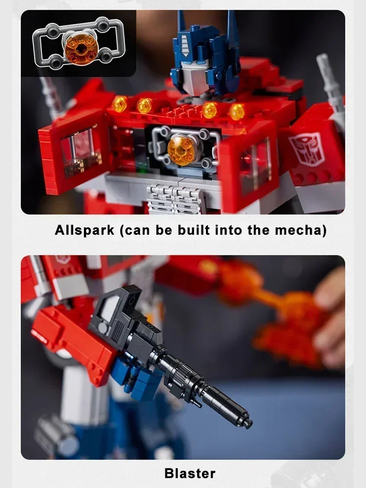 В наличии 1508 шт. робот-автомобиль игрушки Optimus Prime строительные блоки 10302 грузовик