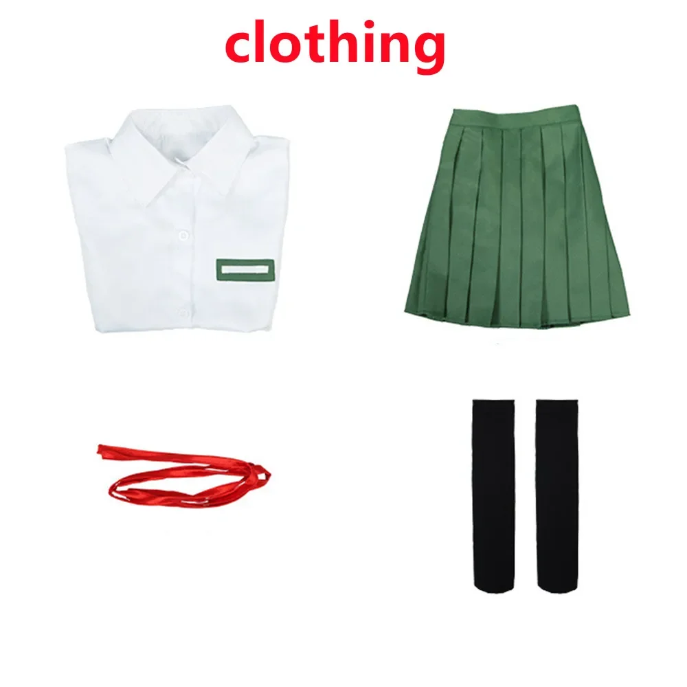 Аниме Suzume No Tojimari Iwado Косплей Костюм Зеленая Юбка Рубашка Униформа Платье Хэллоуин