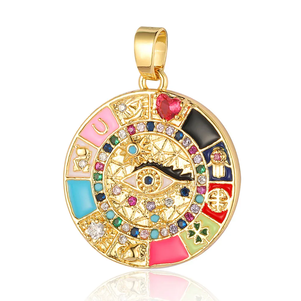 3 шт./партия, женские латунные подвески в виде сердца