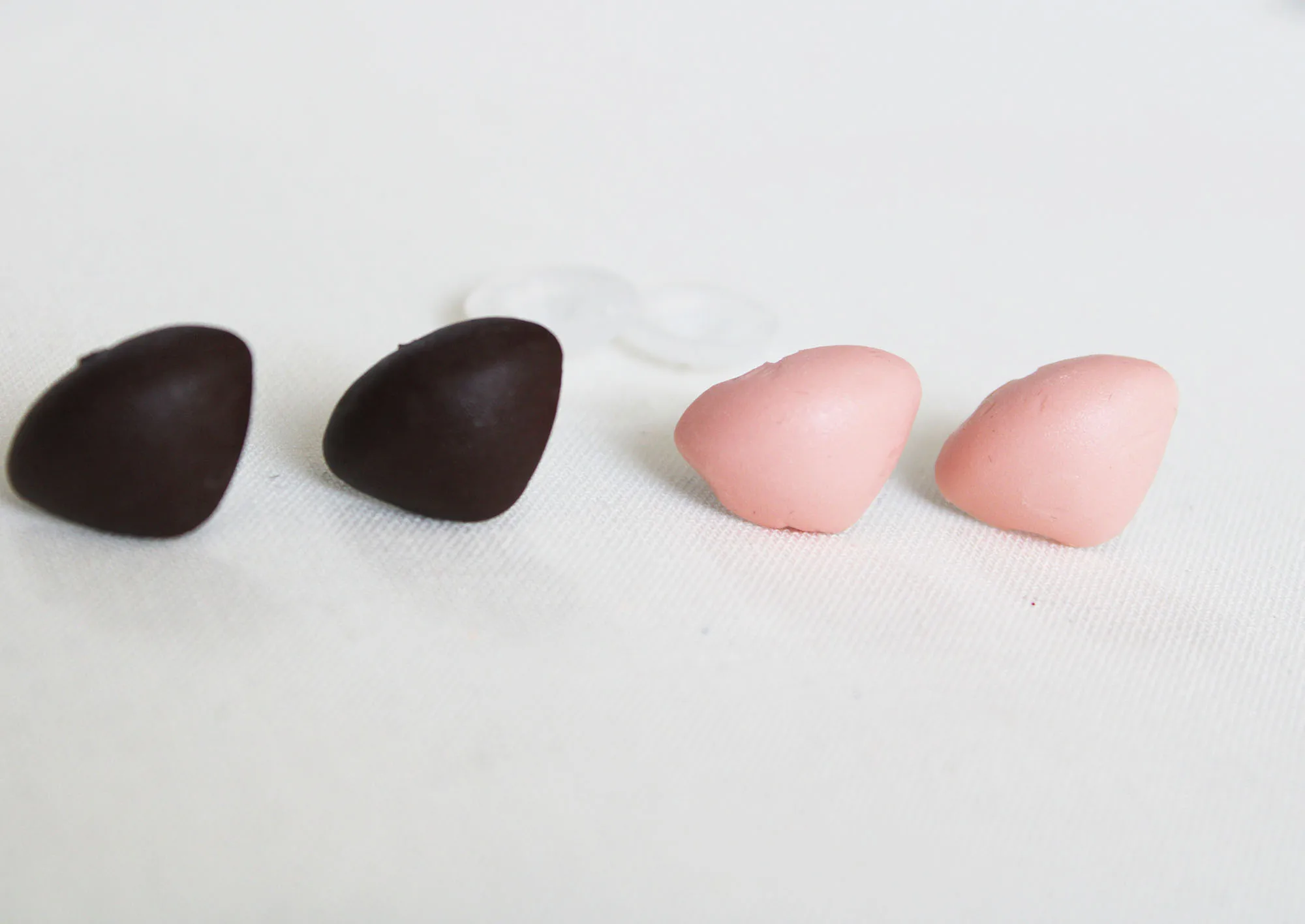 50 шт. Новинка 18 мм новый стиль коричневый розовый мягкий треугольный нос с washe для