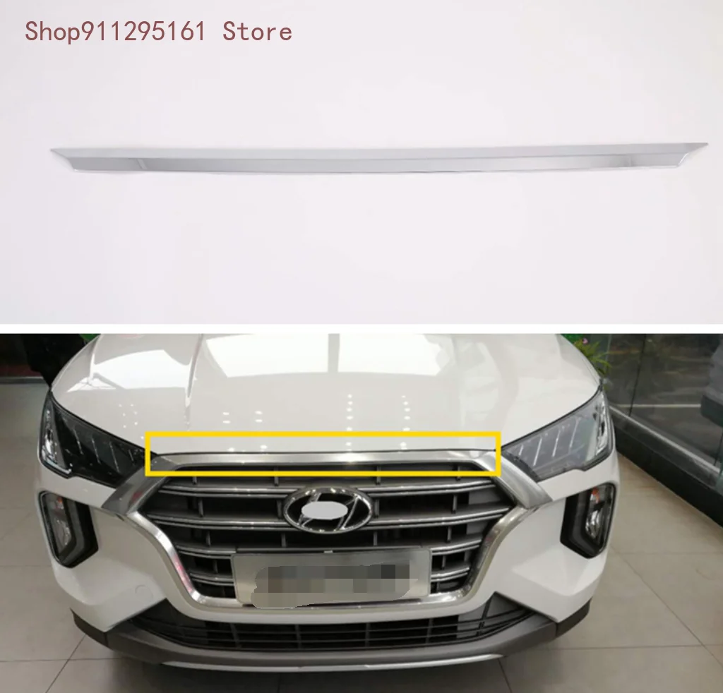 Покрытие из АБС-пластика для HYUNDAI TUCSON 2015- 2019 хромированный передний капот решетка