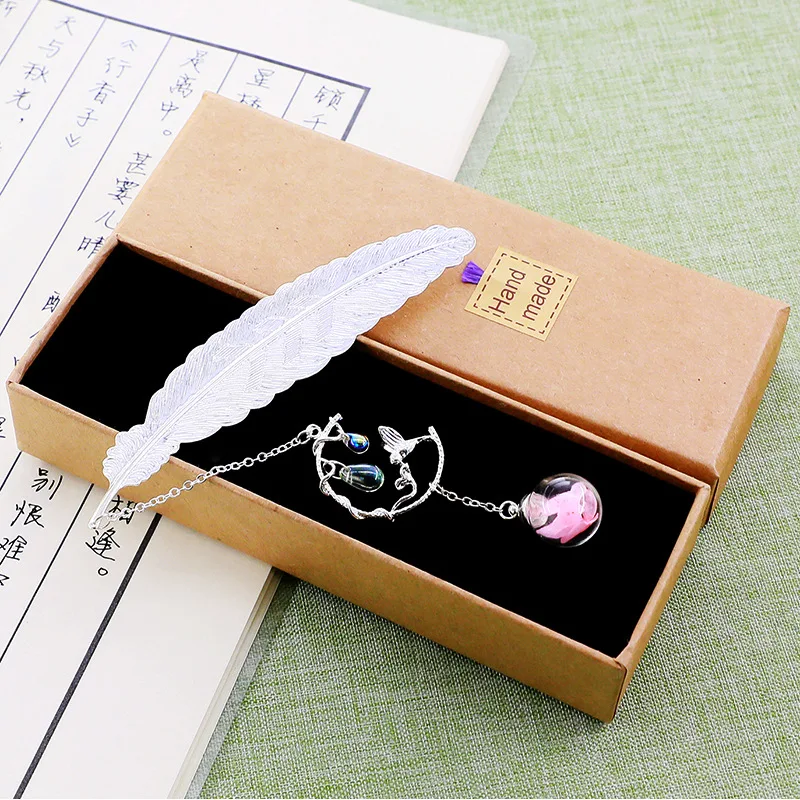 Металлические перьевые закладки для книг детей канцелярские принадлежности