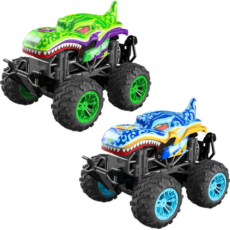 

Remote Control Shark Truck 2.4GHz Shark Toy Stunt Car All Terrain RC Truck 1:18 Scale High Simulation Shark Car Great Gift RC