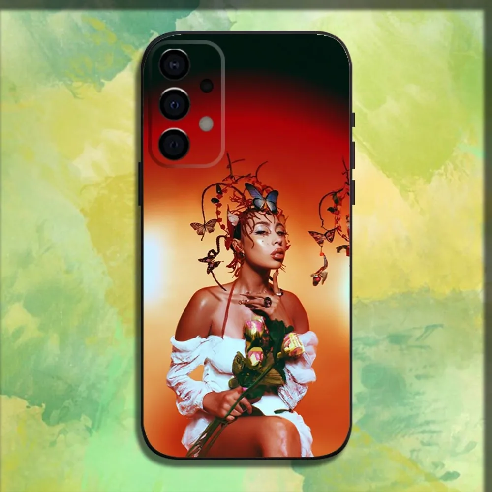 Red Moon K-Kalis Uchis Phone Case For Samsung Galaxy A13 A21s A22 A31 A32 A52 A53 A71 A80 A91 Soft Black Cover