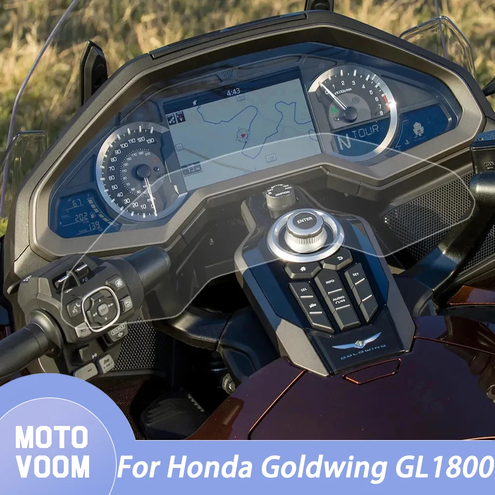 Фото Мотоцикл 2018-UP, защитная пленка для спидометра B для Honda Goldwing GL1800, экран, защита от синего света, наклейка от царапин GL1800 №1