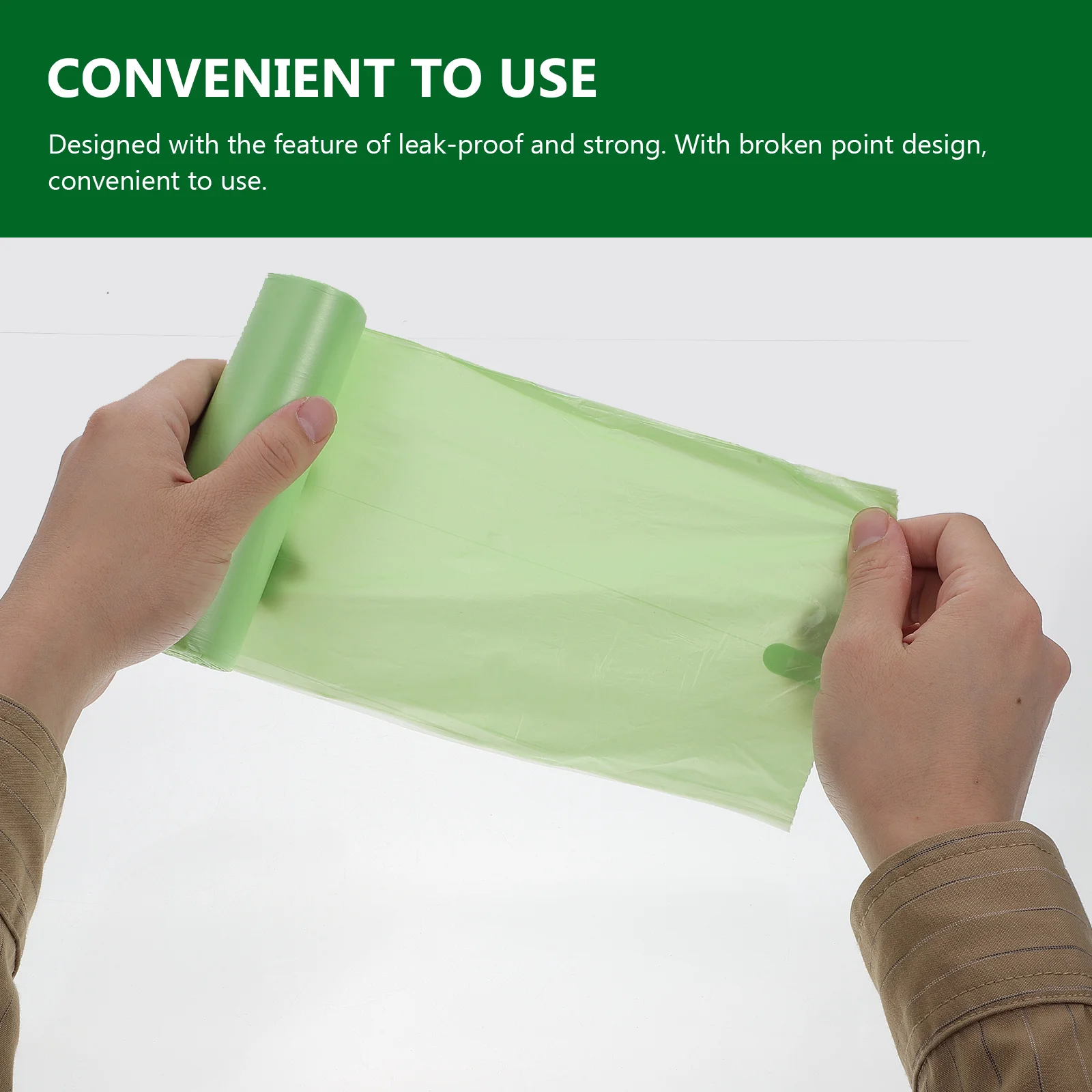 100 Pcs Biodegradable Garbage Bags Compost Trash Rubbish Classified Thicken Compostable Waste