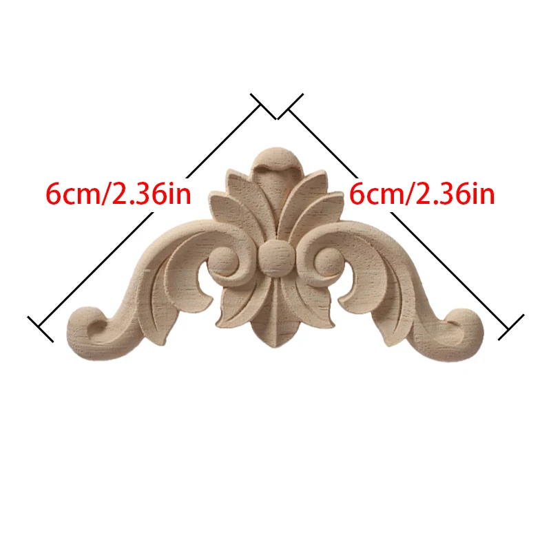 Деревянная угловая наклейка