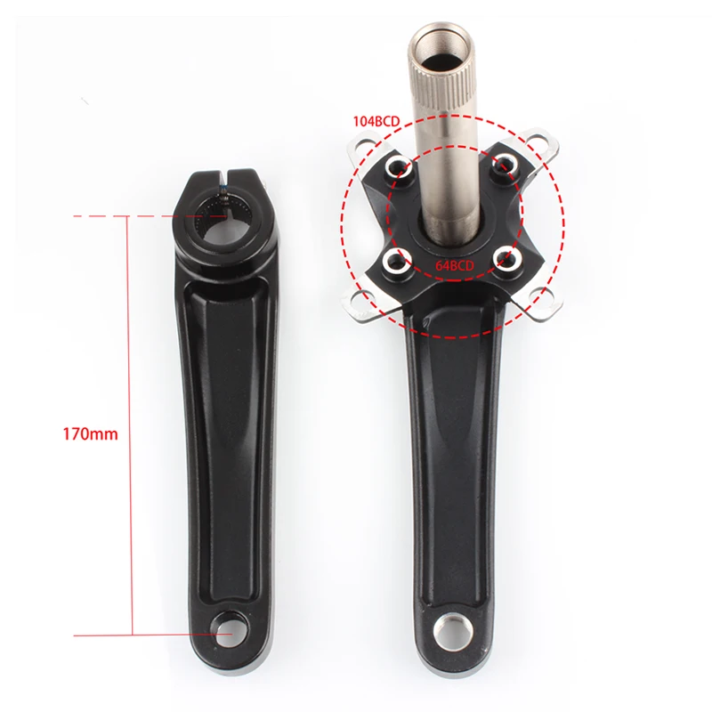 Рукоятка MTB шатуны для велосипеда из алюминиевого сплава 32/34/36/38T Shimano Sram - купить