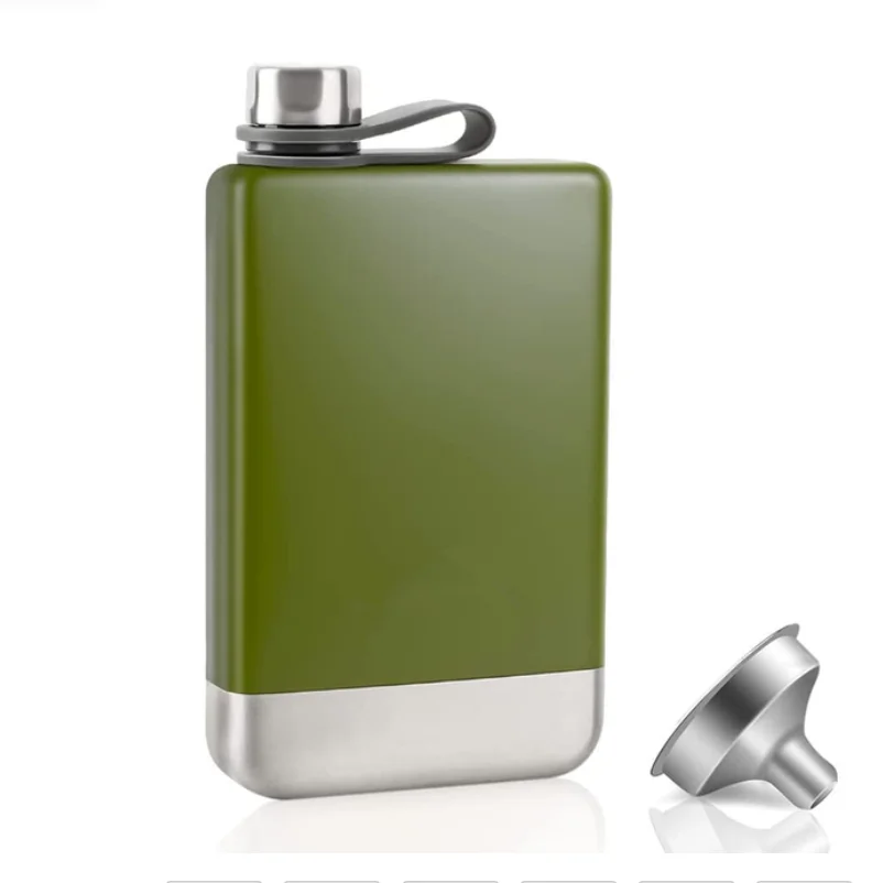 

9 Oz Whiskey Vodka Alcohol Flask Leakproof Camping Hip Flask Bottle with Funnel Premium Stainless Steel Bar Tools Groomsmen Gift