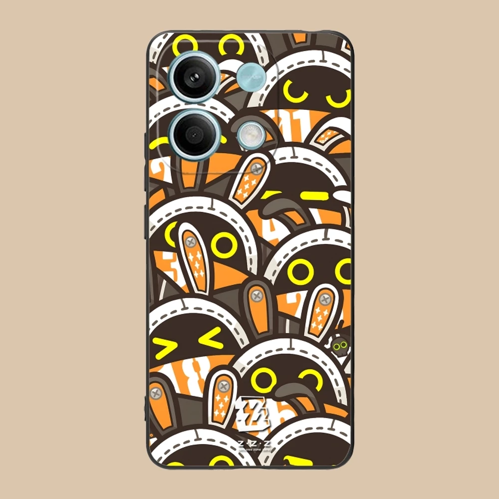 Zenless Zone Zero Bangboo Mobile Phone Case for Xiaomi POCO M6 M5 M4 M3 X6 X5 X4 X3 F6 F5 F4 F3 F2 C40 Pro GT 5G Black Cover