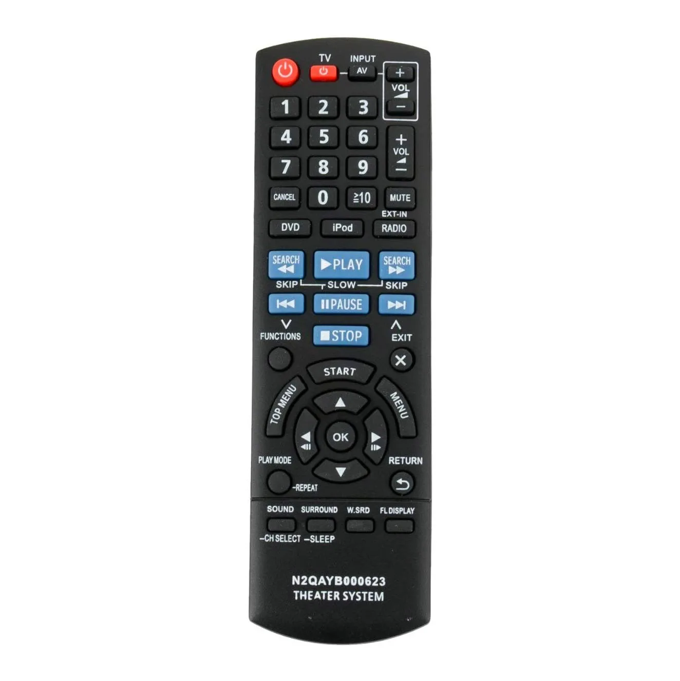 

New Replacement Remote Control for Panasonic Home Theater N2QAYB000623 SC-PT760 SA-PT940 Fernbedienung