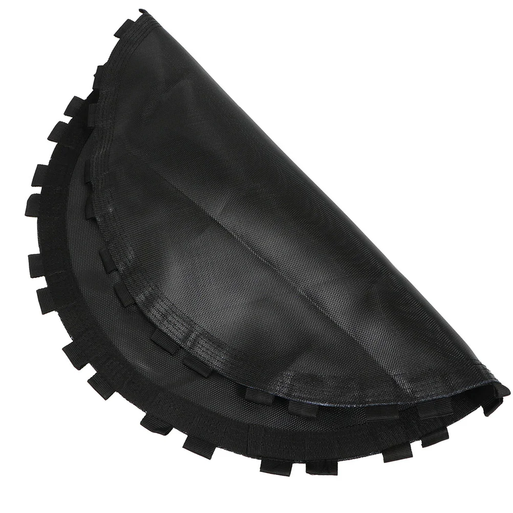 

1 шт., погодозащищенная круглая сменная подкладка для батута, черная ткань для прыжков с крючками (черная)