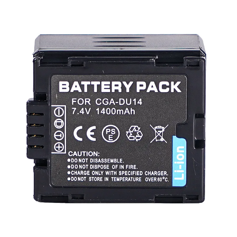 Фото 7,4 В 1400 мАч CGA-DU14 CGA-DU21 аккумулятор для камеры Panasonic NV-GS28 GS500 GS27 GS328 GS50 VW-VBD070 аккумуляторы CGR-DU06 CGR-DU07 №3