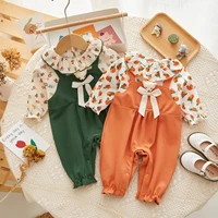baby autumn clothes 2022 autumn baby clothes small floral girl baby one piece long sleeve romper baby onesie